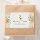 Push White en Gold Paisley Lijst Etiket (Insitu)