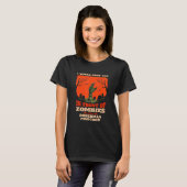 Push You In Zombies To Save My Doberman Pinscher D T-shirt (Voorkant volledig)