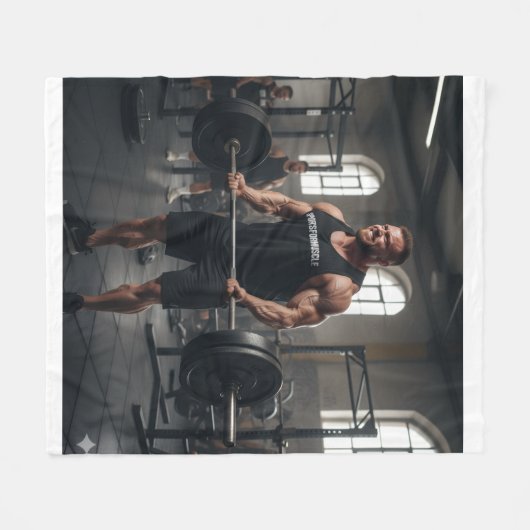 Push your limit fleece deken (Voorkant (Horizontaal))