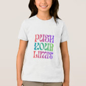 Push Your Limit Motivational Tee Limit Breaker In Tri-Blend Shirt (Voorkant)