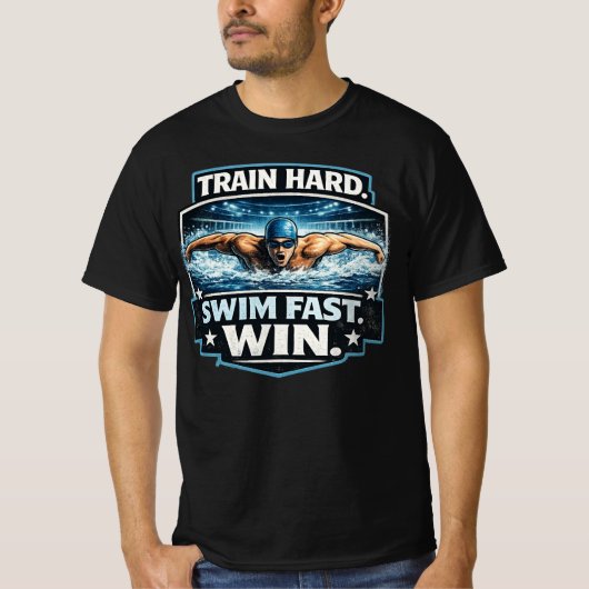 Push your limits in and out of the pool with this  t-shirt (Voorkant)