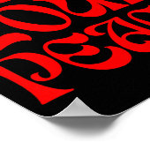 Push Your Peace Sritual Funny Cool Retro Outfit Poster (Hoek)