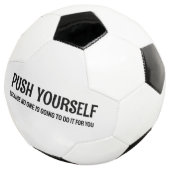 Push Yourself - Gym Motivatie quotes Voetbal (Drie kwart)