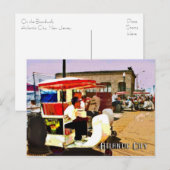 Pushcart op de stoep briefkaart (Voorkant / Achterkant)