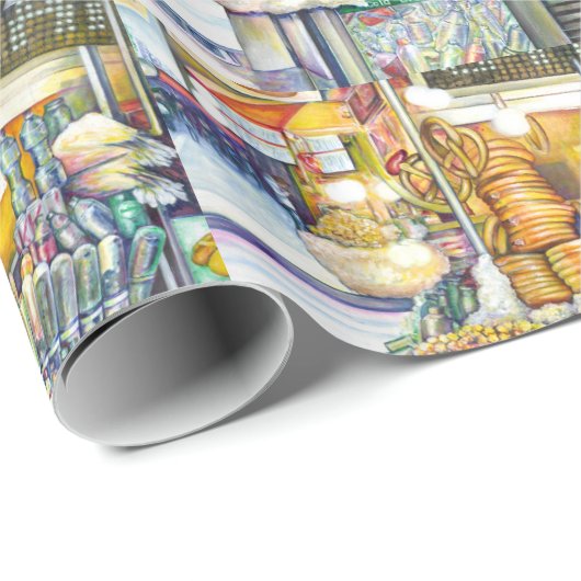 Pushcart Paradise Cadeaupapier (Rol Hoek)