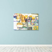 Pushcart Paradise Canvas Afdruk (Insitu (Houten vloer))