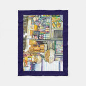 Pushcart Paradise Fleece Deken (Voorkant)