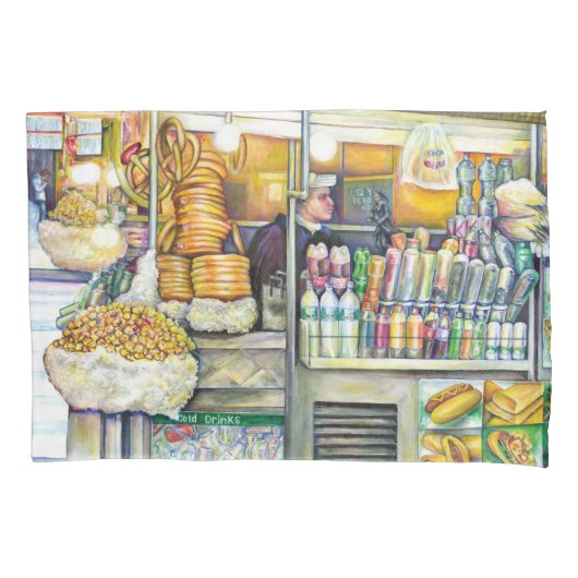 Pushcart Paradise Kussensloop (Voorkant)