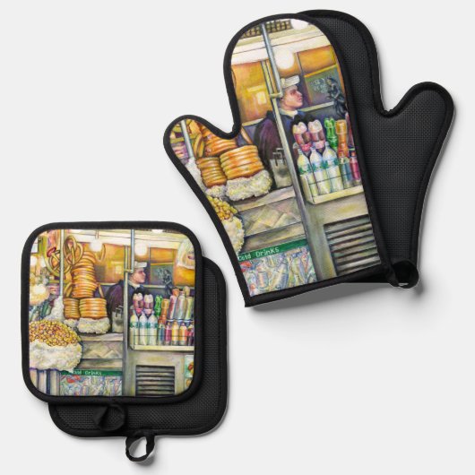 Pushcart Paradise Ovenwant & Pannenlap Set (Voorkant / Achterkant)