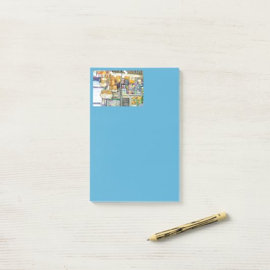 Pushcart Paradise Post-it® Notes (Op bureau)