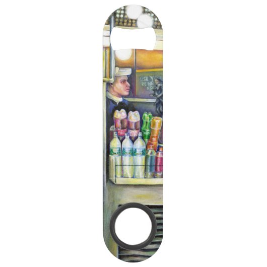 Pushcart Paradise Speed Flessenopener (Achterkant)