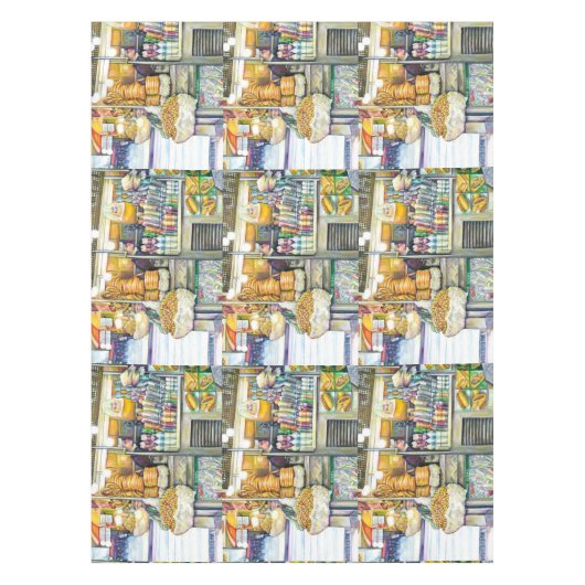 Pushcart Paradise Tafelkleed (Voorkant)