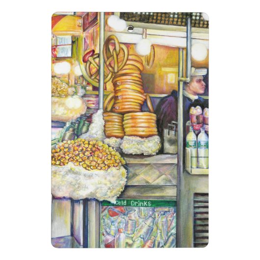 Pushcart ParadiseOrigineel schilderij met een goed Mini Klembord (Achterkant)