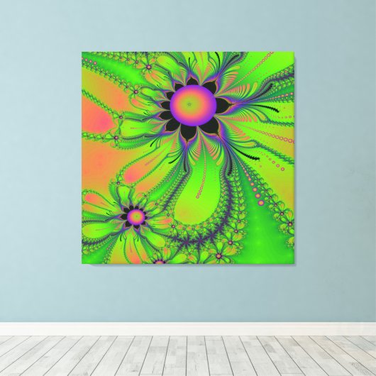 PushIn Daisies Canvas Afdruk (Insitu (Houten vloer))