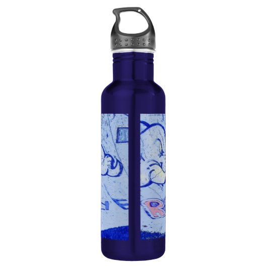 Pushin' It - Stunt Scooter Rider Waterfles (Achterkant)