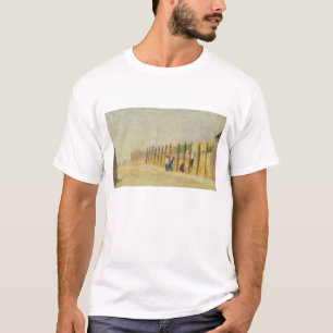 Pushing in the Poles, c.1882 (olie op canvas) T-shirt