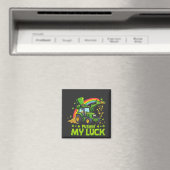Pushing My Luck Grappige graafmachine St Patrick's Magneet (Insitu (Vaatwasser))