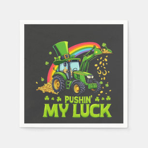 Pushing My Luck Grappige graafmachine St Patrick's Servet