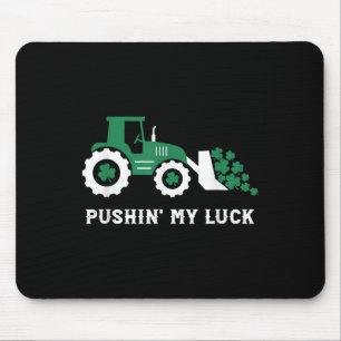 Pushing My Luck Peuter Tractor St Patricks Day Boy Muismat
