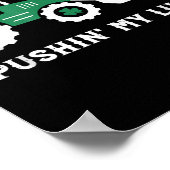 Pushing My Luck Peuter Tractor St Patricks Day Boy Poster (Hoek)