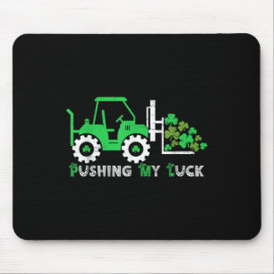 Pushing My Luck Tractor Truck St Patricks Day Boys Muismat