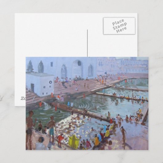 Pushkar ghats Rajasthan Briefkaart (Voorkant / Achterkant)