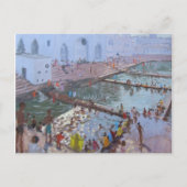 Pushkar ghats Rajasthan Briefkaart (Voorkant)
