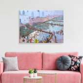 Pushkar ghats Rajasthan Canvas Afdruk (Insitu (Woonkamer))
