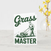 Pushmaaier Legende Opa Meester Vader Grappig Grasm Kaart (Gele Bloem)