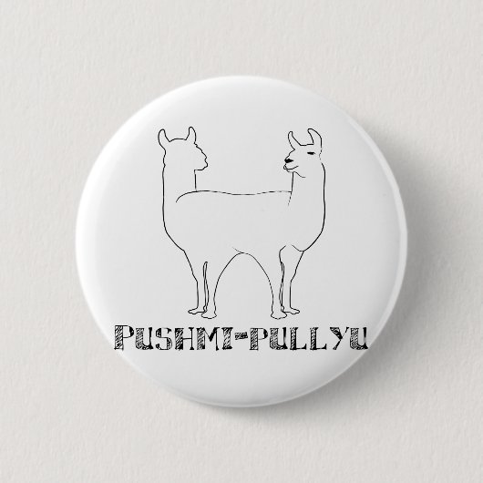 Pushmi-pullyu Ronde Button 5,7 Cm (Voorkant)
