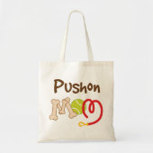 Pushon Hondenras mam Gift Tote Bag (Voorkant)