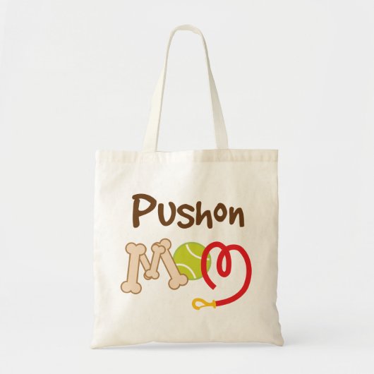 Pushon Hondenras mam Gift Tote Bag (Voorkant)