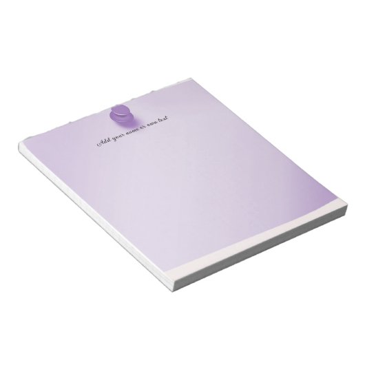 Pushpin Thumbtack Paarse  Notitieblok (Schuin)