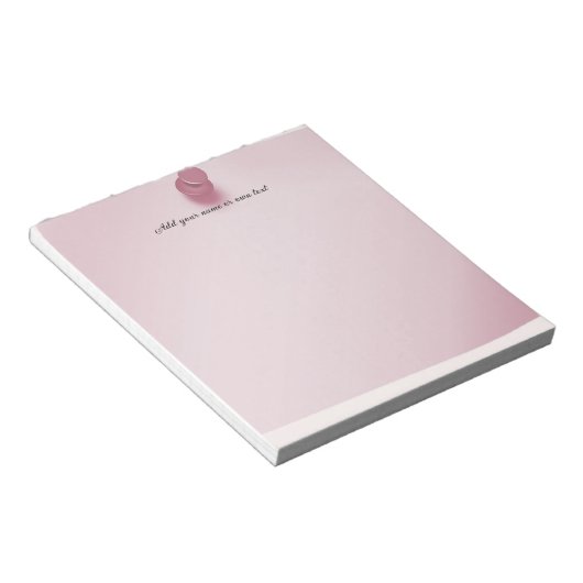 Pushpin Thumbtack Roze  Notitieblok (Schuin)