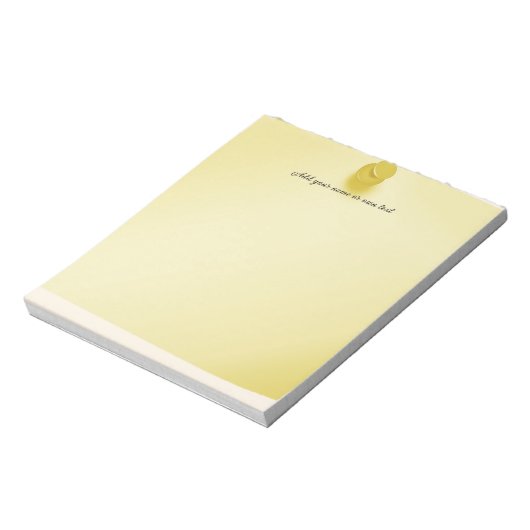 Pushpin Thumbtack Yellow  Notitieblok (Linkerzijde)