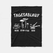 Pushroom Collector Timtable Fleece Deken (Voorkant)