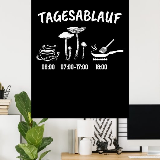 Pushroom Collector Timtable Poster (Thuiskantoor)