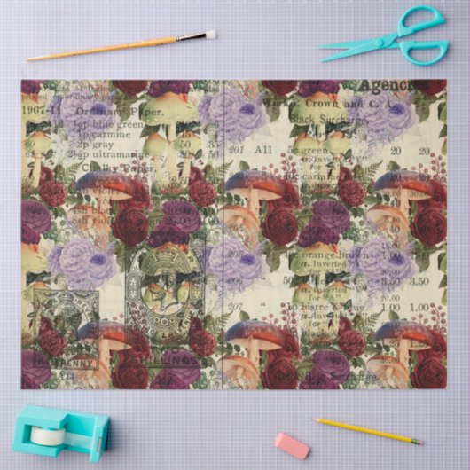 Pushroom Ephemera Design Series #4 Tissuepapier (Craft)