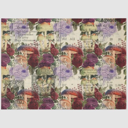 Pushroom Ephemera Design Series #4 Tissuepapier (Voorkant)