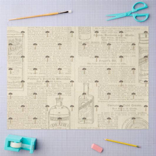 Pushroom Ephemera Design Series #7 Tissuepapier (Craft)