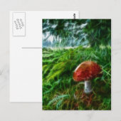 Pushroom Fractal Forest Briefkaart (Voorkant / Achterkant)