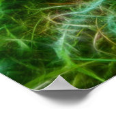 Pushroom Fractal Forest Poster (Hoek)