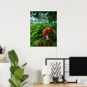 Pushroom Fractal Forest Poster (Thuiskantoor)