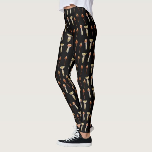 PushroomsPsychedelische Planten Art Leggings (Links)