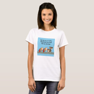 Pushy katten die een rusttijd krijgen t-shirt