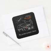 Pushy People SQ Sticker (Envelop)