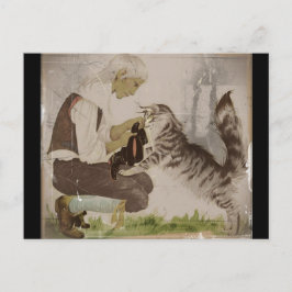 Puss in Boots krijgt Boots Boots Briefkaart