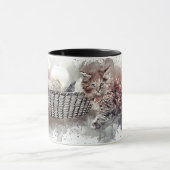 Puss Kitten Kat Spelen Bal Skein Hank Basket Mok (Midden)