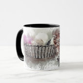 Puss Kitten Kat Spelen Bal Skein Hank Basket Mok (Voorkant links)