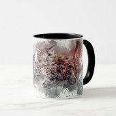 Puss Kitten Kat Spelen Bal Skein Hank Basket Mok (Voorkant rechts)